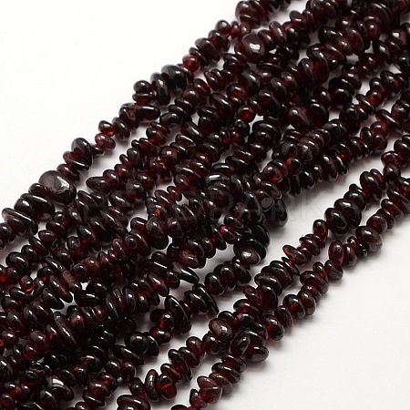 Natural Garnet Beads Strands X-G-P035-18-1