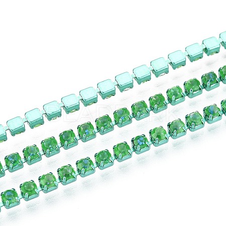 Iron Rhinestone Cup Chains CH-T006-05B-23-1