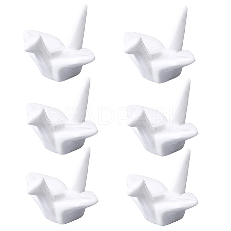 Paper Crane Ceramic Chopstick Stands DJEW-WH0058-12A-1
