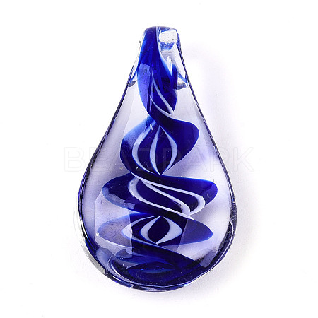 Handmade Lampwork Pendants LAMP-N034-03B-1