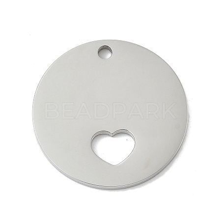 304 Stainless Steel Pendants STAS-D365-06P-1