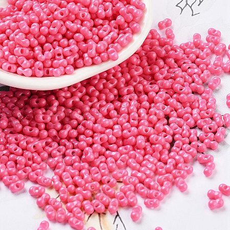 Baking Paint Glass Seed Beads SEED-A033-05L-1