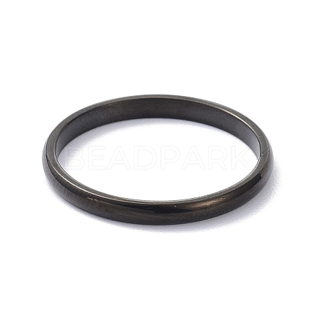 2mm Polished Plain Dome Finger Ring for Girl Women RJEW-C012-05G-EB-1