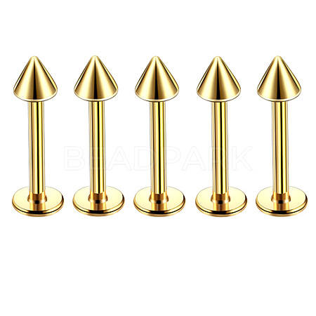 304 Stainless Steel Cone Internally Threaded Labrets for Women Men WG9B6EB-11-1