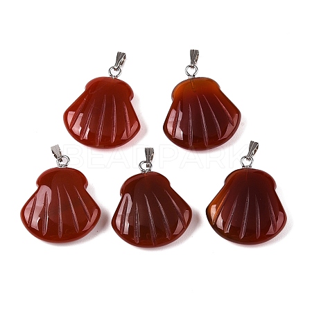 Natural Carnelian(Dyed & Heated) Pendants G-T138-208G-1