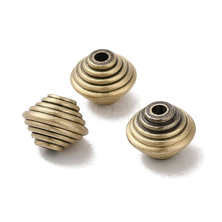Tibetan Style Rack Plating Brass Beads KK-Q805-39AB-1