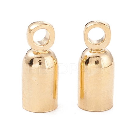 Brass Cord Ends KK-K253-07G-1