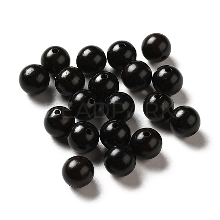 Undyed Natural Ebony Wood Beads WOOD-A020-01A-1