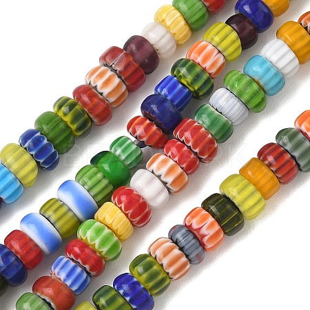 Handemade Millefiori Lampwork Beads LAMP-D009-01C-1