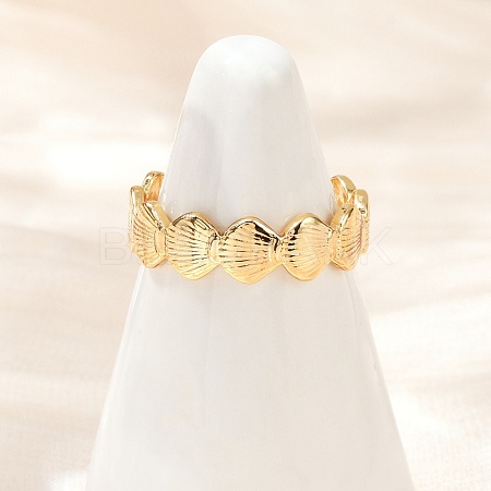 Brass Adjustable Cuff Rings for Women RJEW-B132-01A-G-1