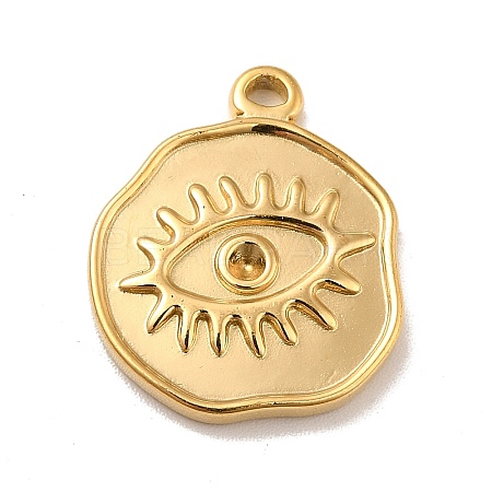 Ion Plating(IP) 304 Stainless Steel Pendants Rhinestone Setting STAS-A066-18G-1