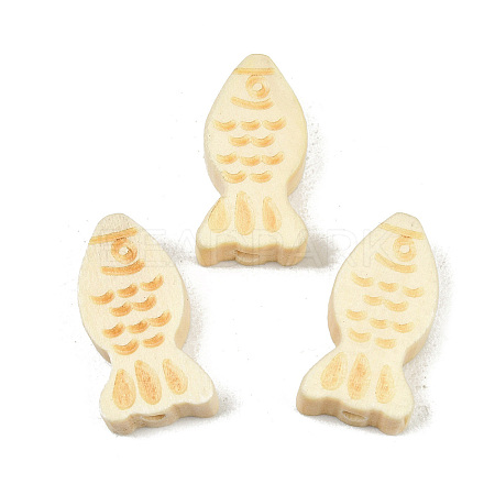 Wood Beads WOOD-C020-02-1