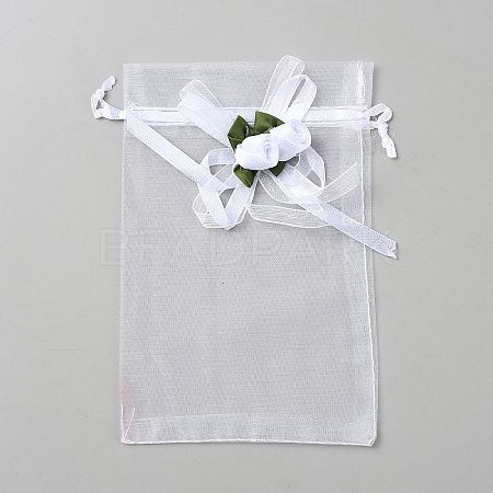 3D Flower Organza Drawstring Bags OP-WH2002-01B-01-1