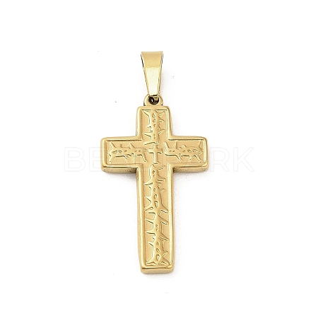 304 Stainless Steel Pendants STAS-P400-07G-1