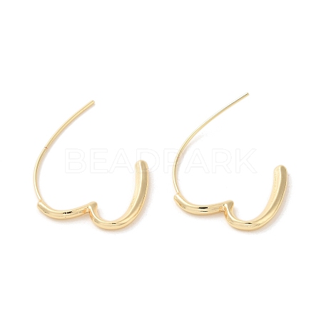 Brass Studs Earrings EJEW-Z044-01A-1