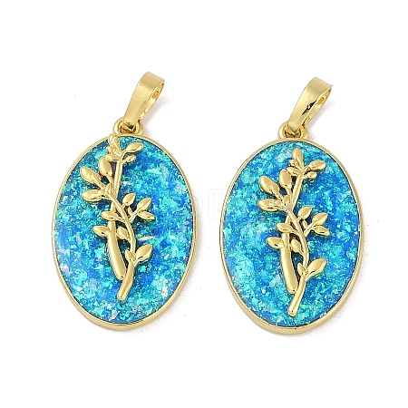 Rack Plating Brass Pendants KK-U032-91G-11-1