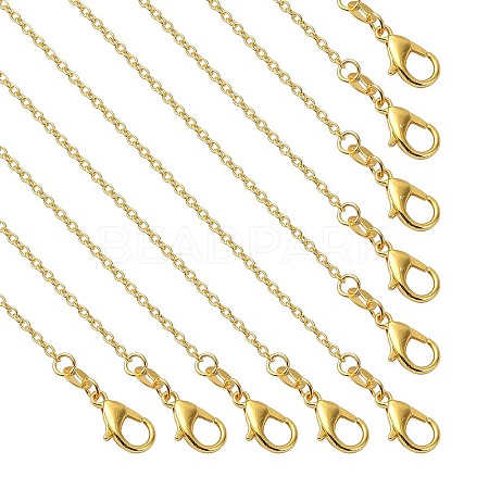 Brass Cable Chain Necklaces NJEW-YW0001-21A-G-1