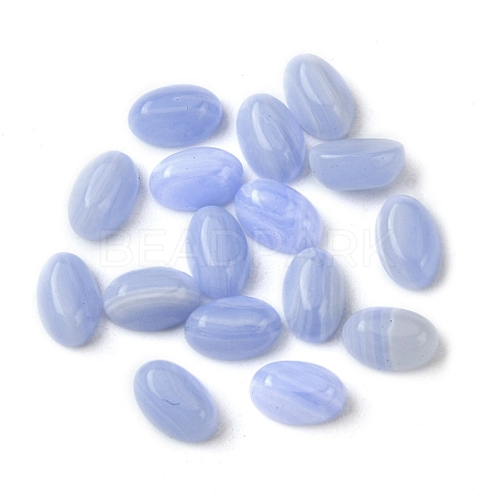 Synthetic Blue Lace Agate Cabochons G-A094-01A-40-1