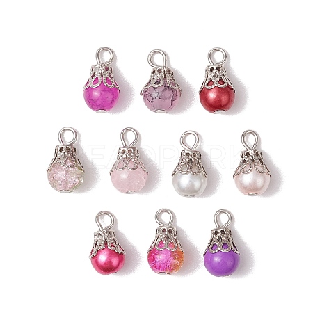 Glass Pendants PALLOY-JF03284-01-1