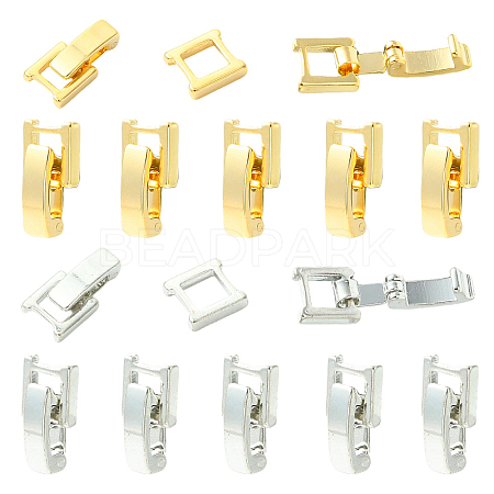 10Bags 2Colors Eco-Friendly Brass Watch Band Clasps KK-YW0004-71-1