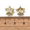 Star Brass Micro Pave Clear Cubic Zirconia Slide Charms ZIRC-I070-013G-3