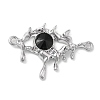 Alloy Jet Rhinestone Pendants PALLOY-P294-01P-02-1