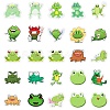 50 Pieces Cartoon Frog Doodle Paper Stickers STIC-R001-36-2