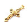PVD Vacuum Plating 304 Stainless Steel Pendants STAS-D087-02G-1-2