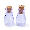 Glass Cork Bottles Ornament AJEW-O032-02H-1