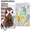 40Pcs 4 Colors Bowknot Polyester Ornament Accessories DIY-SP0004-80-4