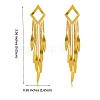 Brass Rhombus Chandelier Earrings JE1093A-2