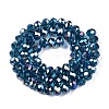 Electroplate Glass Beads Strands EGLA-A034-T8mm-B25-3