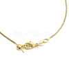 0.9mm Adjustable Slider Brass Box Chain Necklaces for Men Women NJEW-G160-21G-3