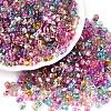 Baking Paint Transparent Glass Seed Beads X-SEED-N006-05-1