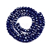 Electroplate Glass Beads Strands EGLA-A044-P3mm-A07-3