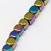 Electroplate Non-magnetic Synthetic Hematite Beads Strands G-J172-2x2mm-03-3