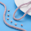 Handmade Polymer Clay Beads Strands CLAY-N008-49-7