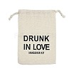 Cloth Hangover Kit Party Favor Drawstring Bags ABAG-A012-05A-01-1