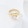 304 Stainless Steel Glass Finger Rings LS-MD8256-3-2