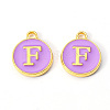 Golden Plated Alloy Enamel Charms LS-ENAM-S118-10F-1