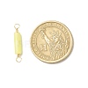 Natural Lemon Jade Connector Charms PALLOY-JF01454-08-2