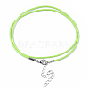 Waxed Cotton Cord Necklace Making MAK-S032-1.5mm-B05-3