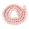Anti-Tarnish Electroplate Rondelle Glass Beads Strands EGLA-T021-6mm-17-03-2