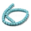 Dyed Synthetic Turquoise Beads Strands G-G075-B02-01-2