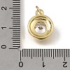 Brass Glass Pendants X-KK-C262-26G-3