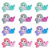 12Pcs 4 Colors Silicone Focal Beads JX774A-1