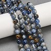Natural Kyanite Beads Strands G-NH0046-C04-8mm-1