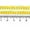 Electroplate Transparent Glass Beads Strands EGLA-A035-T4mm-A03-4