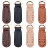 8Pcs 4 Colors Leather Zipper Heads FIND-CL0001-34-1