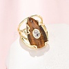 Natural Tiger Eye Cuff Rings GG-CBA5FCC-03G-04-2